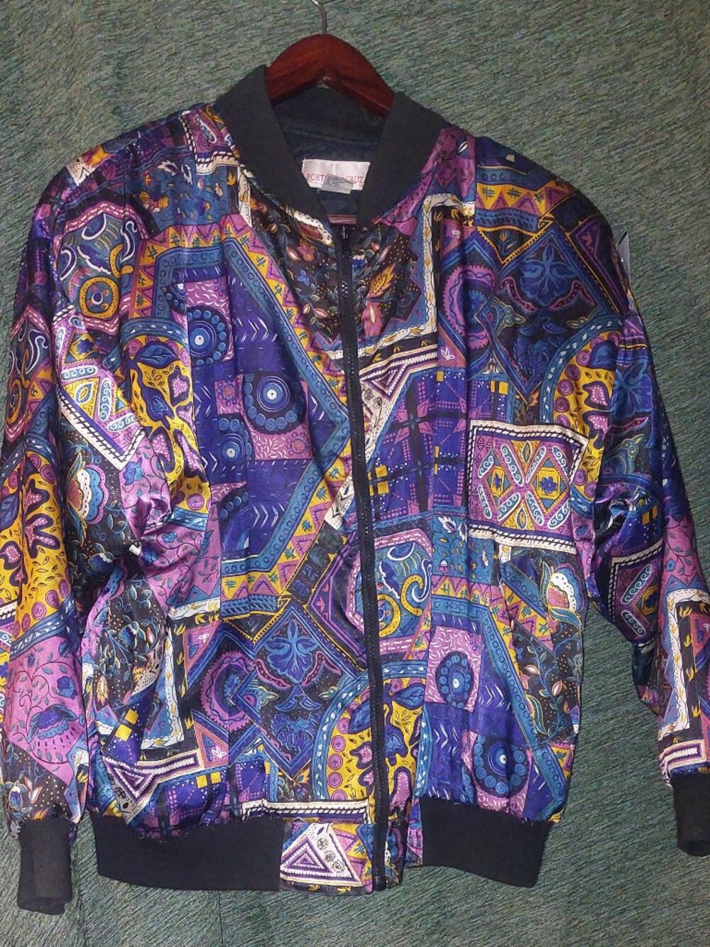 Porto Cruz Vintage Abstract Jacket Medium